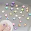 50 Chiếc Ngôi Sao 4 / 6MM Lấp Lánh Flat Ba Acrylic Pha Lê Mini Móng Tay Nghệ Thuật Kim Cương Giả Màu 3D DIY Trang Trí Làm Móng Tay Kim Cương