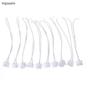 Bigapple 1 / 5 / 10 Chiếc MR16 GU5.3 Đế soet Dây Kết Nối Đèn led Giá Đỡ Gốm RDG
