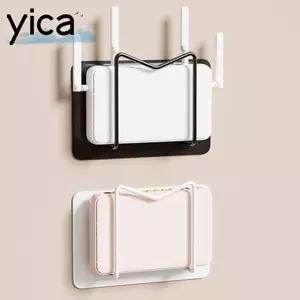 Giá đỡ bộ định tuyến YICA, với móc thiết thực Giá đỡ hộp đa năng, Kệ lưu trữ không khoan treo tường đa năng tại nhà