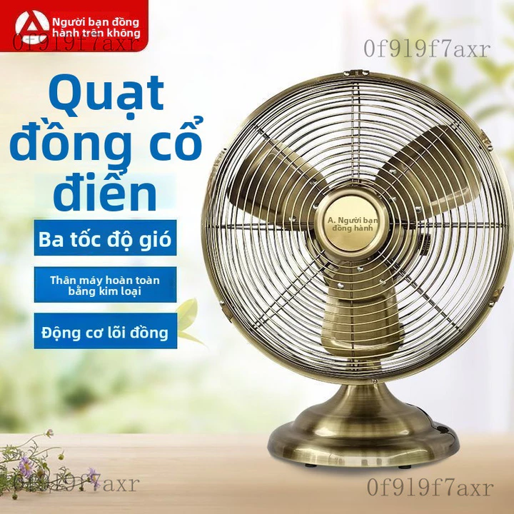 Quạt cầm tay mini Quạt điện Airmate dùng trong gia đình, quạt đầu giường, quạt cổ điển retro, quạt để bàn kiểu cổ, quạt
