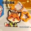 Thỏ Judy Fox Nick Cặp Đôi Bạn Gái Đậu Móc Khóa Thành Phẩm Cặp Động Vật Điên Thành Phố Pixel Mặt Dây Chuyền 6.22