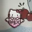Kitty Kitty Kitty Cặp Đôi Đậu Thành Mặt Dây Chuyền Móc Khóa Dễ Thương Sanrio Cặp Đôi Bạn Gái Dễ Thương Series 6.22