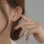 AqToCna Nhỏ Sáng Bóng Zircon Hình Học Hoa Vòng Bông Tai Dành Cho Nữ Bé Gái Thời Trang Dự Tiệc Quyến Rũ Sang Trọng Trang Sức AqToCna