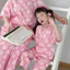 Bộ Đồ Ngủ Trẻ Em Mùa Hè Gạc Mỏng Tay Ngắn Cha Mẹ-Con Homewear
