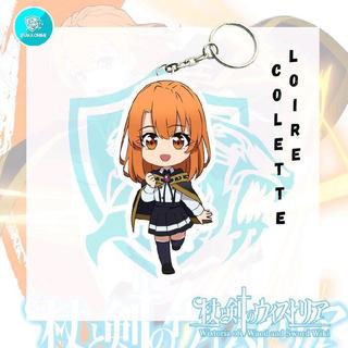 Keychain Acrylic Anime Tsue To Tsurugi No Wistoria  - Will Serfort, Elfaria Albis Serfort, Colette Loire,