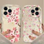 Ốp Lưng Hoa Toàn Màn Hình Màu Hồng Dễ Thương Cho Huawei Honor X6A X7A X8A X5B A7B X8B X9B X6C X7D X9D Ốp Lưng Hoa 3D Sóng Cong Cạnh Họa Tiết Chống Sốc Silicon TPU Mềm