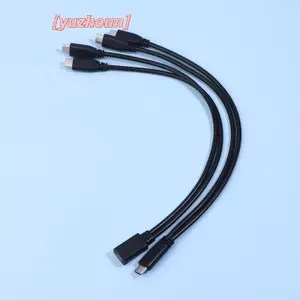 Bộ chia cáp USB C Loại C Bộ chia cáp 1 đến 2 Bộ chuyển đổi nguồn dây nối dài 3A 15W Bộ chuyển đổi cáp sạc nhiều thiết bị