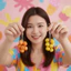 QEARY Berry Túi Charm, Chunky Hạt Thực Tế 3D Trái Cây Đỏ Móc Chìa Khóa, Trang Sức Trái Cây Dễ Thương Acrylic Bền Phong Cách Handmade Nhẫn Nhựa Nhẹ Sinh Nhật