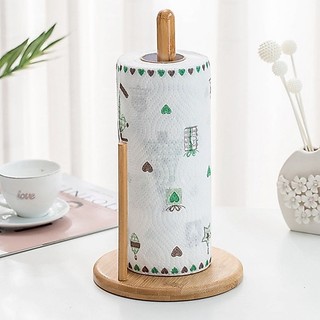 giá treo giấy cuộn giá đựng khăn giấy bằng gỗ thông tiện cho nhà bếp