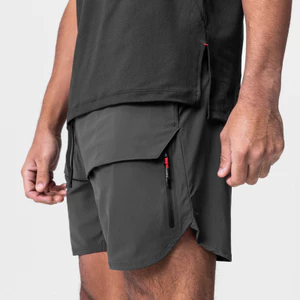 Crazy Muscle Summer Men's Athletic Shorts Straight Running Fitness Woven Quick-Drying Polyester Pants 9E9d