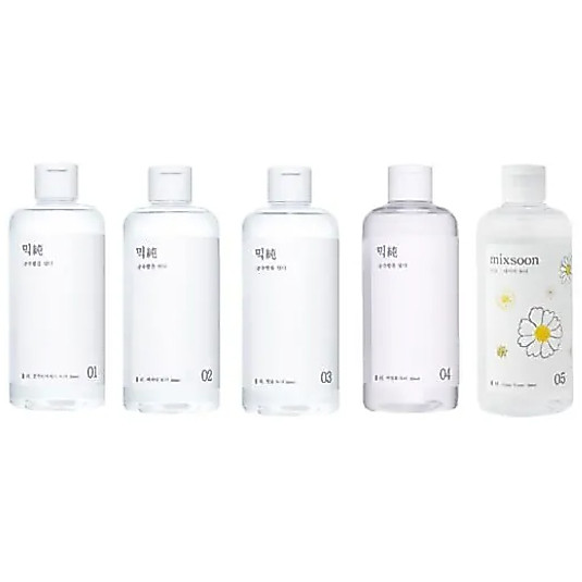 Mixsoon Toner 7 Loại (Galactomyces, Bifida, Centella Asiatica, Heartleaf, Daisy, Đậu nành, Nhân sâm)