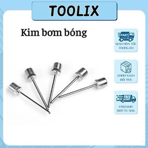 Kim bơm bóng đa năng inox không gỉ, chống gỉ, dùng cho bóng rổ, bóng đá, bóng chuyền