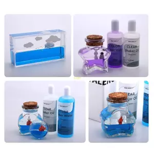 Flgo 2 Chai 120ml Silicon Đổ Dầu Cát Nhanh UV Nhựa Dính Khuôn Silicon Lỏng Chảy Tự Làm Nghệ Thuật Dầu Trang Sức Làm