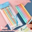 Bút Highlight Đánh Dấu Cho Học Sinh, Bút Dạ Quang Ngòi Brush 6 Bút Màu Tươi Sáng Nhiều Màu