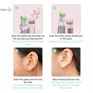 180 Chiếc Dụng Cụ Làm Sạch Lỗ Bông Tai Hương Bạc Hà Dùng Một Lần Xuyên Dây Làm Sạch Dụng Cụ Làm Sạch Đường Tai Heo
