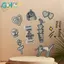 GHX 1 Bộ Trái Tim Mèo Đầu Lâu Chim Thêu Miếng Dán Quần Áo Mũ Túi Giày Chất Liệu Sửa Chữa Điện Thoại Hộp Quà Tặng Trang Trí DIY Phụ Kiện VN