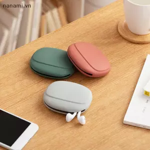 Hộp lưu trữ tai nghe Cáp dữ liệu tai nghe silicon U Disk Organizer Tiền xu dễ thương Túi đựng ví Túi du lịch tại nhà Chuyến đi công tác [VN]