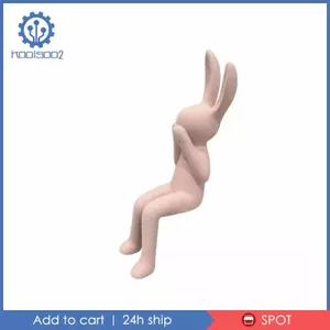 Pastel Trang Trí Nhựa Thỏ Trang Trí Nhà Thỏ Trang Trí Điêu Khắc Đổ Xô Cho Phòng Ngủ Bàn Trưng Bày