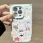Ốp lưng bộ nhãn dán nhiều loài thú cưng dễ thương phù hợp với iPhone17promax 16/15/14