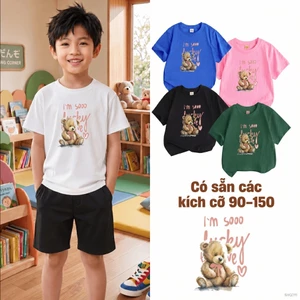 Áo thun bé trai Dễ phối đồ Dễ chịu học sinh tiểu học