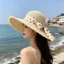 🔥có hàng sẵn🔥mũ rộng vành thời trang hè đi biển Pháp Ren Ren Mũ Rơm Nữ Mùa Hè Mát Mũ Chống Nắng Biển Đi Biển Mũ Chống Nắng Mũ Lớn Ống Hút Xô Chống Nắng
