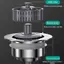 COD Bồn Rửa Nhà Bếp lọc với xử lý Stopper bồn rửa cống Giỏ thép không gỉ Lưới lọc chất thải lỗ bẫy Lọc