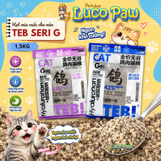 Hạt Cho Mèo TEB Seri G 1.5Kg G90 G91 42%-45% Đạm Premium Mix Ruốc Gà All Cat