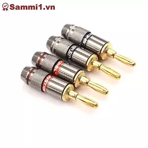 ZK 4 Chiếc Mạ Vàng BFA 4 Mm Chuối Cắm Nam Loa Kết Nối Adapter VN