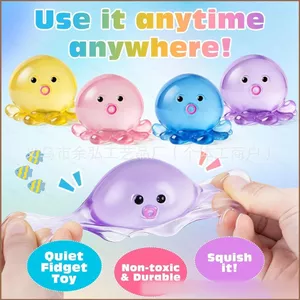 SQ11 4 Cái / bộ Bạch Tuộc Squishy Đồ Chơi Hoạt Hình Giảm Lo Âu Bóp Hình Cho Trẻ Em Đồ Chơi Cảm Giác Cho Trẻ Em