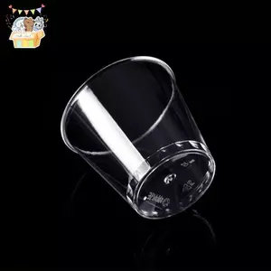 50 Chiếc Mini Trong Suốt Nhựa Dùng Một Lần Kính Tiệc Jelly Cup Tumblers Sinh Nhật Phụ Kiện Nhà Bếp Gobelet Plastique ELWW