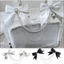 Mặt dây chuyền túi DIY OLVIDO, Phụ kiện dây chuyền túi thiết kế nơ ngọc trai phong cách lolita, Phụ kiện dây chuyền treo ngọc trai Trang trí tinh tế Kẹp tóc lolita