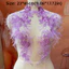 PYCOU Thêu Hoa Miếng Dán, Đầm Cưới Nhiều Màu Sắc Polyester Đính, Thiết Kế Hình Hoa Tinh Tế Thêu Đế Vải Mỏng Trang Trí Trang Trí Đầm Dạ Hội Mod