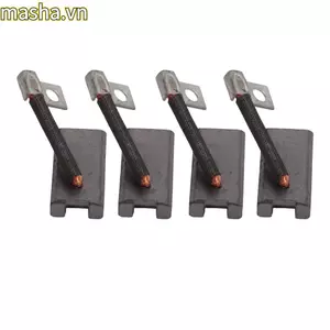Bộ bàn chải khởi động 4 chiếc, Bộ bàn chải tạo bàn chải khởi động 81 ‐ 81200, bền 101869302 Bộ bàn chải máy phát điện khởi động bằng kim loại Thiết bị công nghiệp