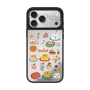 Ốp điện thoại cứng gương hoạt hình từ tính cho IPhone 17 Pro Max 17 Air 15 14 13 12 11 16 Plus Vỏ chống sốc