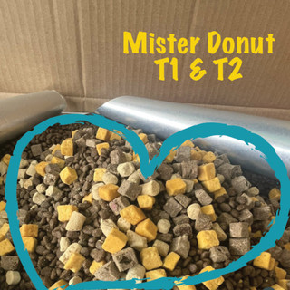 ( 1,8kg ) Hạt MISTER DONUT 1kg/ 1,8kg/ 2kg - T1 & T2 : Thức ăn hạt MIX Topping cao cấp cho Mèo