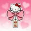 Hoạt Hình Mèo kitty Dễ Thương May Mắn Miếng Dán Xe Ô Tô Nơ Màu Hồng Miếng Dán Trang Trí