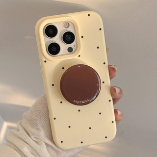 Ốp Lưng Cho iPhone 13 14 15 16 Pro Max Apple iPhone Case Cà Phê Màu Đứng Vàng Nâu
