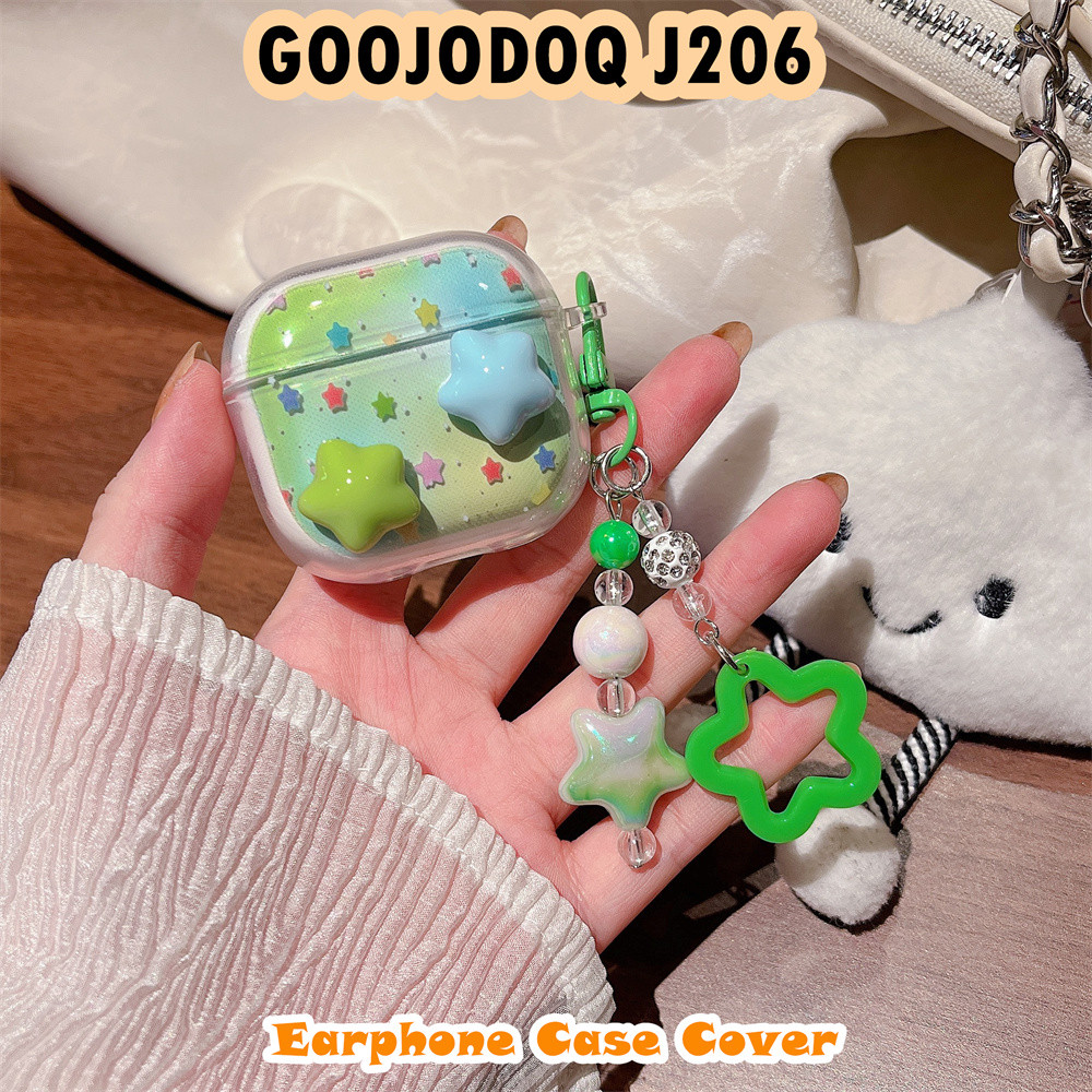 GOOJODOQ [Ngôi sao tương lai] Dành cho Ốp lưng GOOOJDOQ J206 Vỏ tai nghe silicon mềm Họa tiết bướm màu hồng