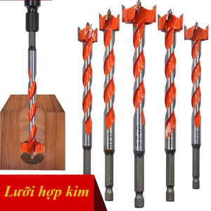 Mũi Khoan 16-25mm Khoét Lỗ Gỗ, Nhựa Chân Lục Giác Lưỡi Hợp Kim-TOOLIX