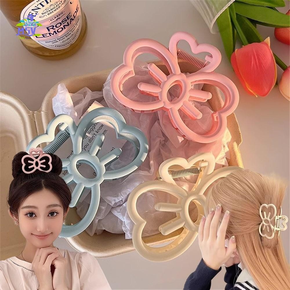 Kẹp Tóc Đơn Giản & Dễ Thương: Nơ, Cuộn Phía Sau, Cá Mập Nữ Tính