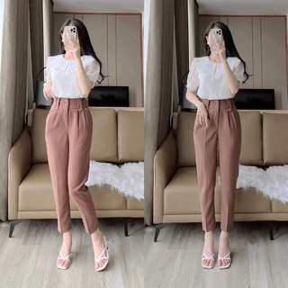 Xưởng Quần tây 3A Quần tây nữ lưng cao dáng baggy cạp cao siêu tôn dáng ống đứng chuẩn đẹp khóa trước nhiều màu Q79