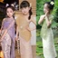 💕Chỗ💕Trẻ Em Lễ Hội Thái Lan Trang Phục Quần Áo Bé Gái 3-12 Tuổi Váy Mới Lạ Sợi Mạ Vàng Liên Hợp Quốc