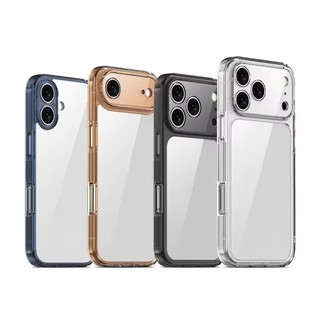[JLK] Ốp điện thoại chống sốc trong suốt sang trọng cho iPhone 17Air 17 17Pro 17Pro Max Clear Hybrid TPU + PC Ốp điện thoại cứng bảo vệ