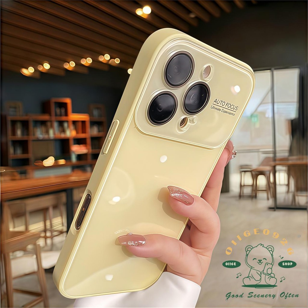 Vỏ kính cửa sổ lớn màu Vỏ điện thoại iphone16 Pro Max 15 14 13 12 11 vỏ cho vỏ iPhone Vỏ mềm silicon TPU chống sốc
