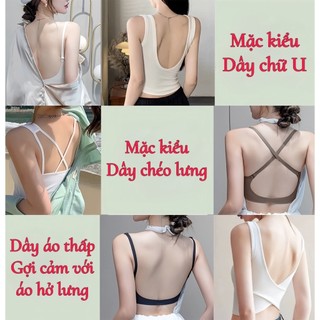 Áo Lót Hở Lưng, Áo Bra Cài Trước Chất Su Đúc Mút Bàn Tay Nâng 3cm Không Lộ Viền BRA13