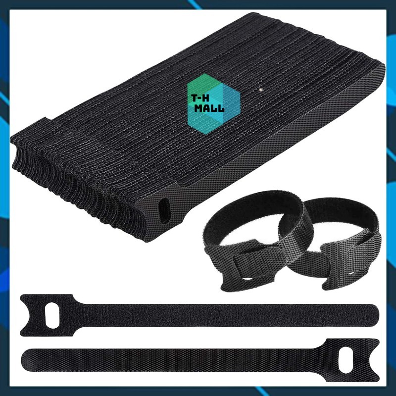 Dây Velcro Nylon Đai Buộc Giữ Cáp Làm Gọn Chống Rối Dây Cáp Sạc Tai Nghe HDMI Cáp Điện Tiện Lợi Tái Sử Dụng Nhiều Lần .