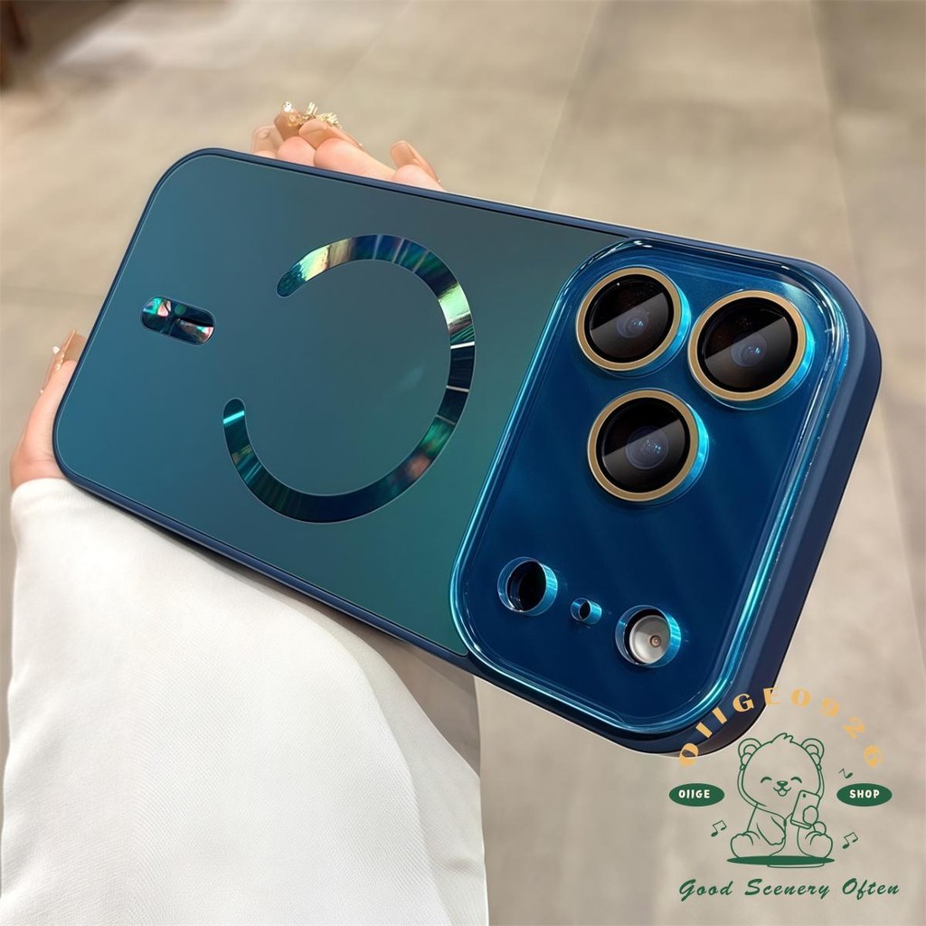 【 Ốp lưng iPhone17 】 Vỏ điện thoại từ tính cực quang lỏng iphone17 Pro Max 16 15 14 13 12 11 cho vỏ iPhone Vỏ mềm silicon TPU chống sốc