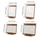 FUHUIOT Gỗ Quả óc chó Clipboard, Giá đỡ bảng có thể tháo rời ngang / dọc, Đế chống trượt đa chức năng A4 / A5 Menu Tờ rơi Giấy đứng văn phòng
