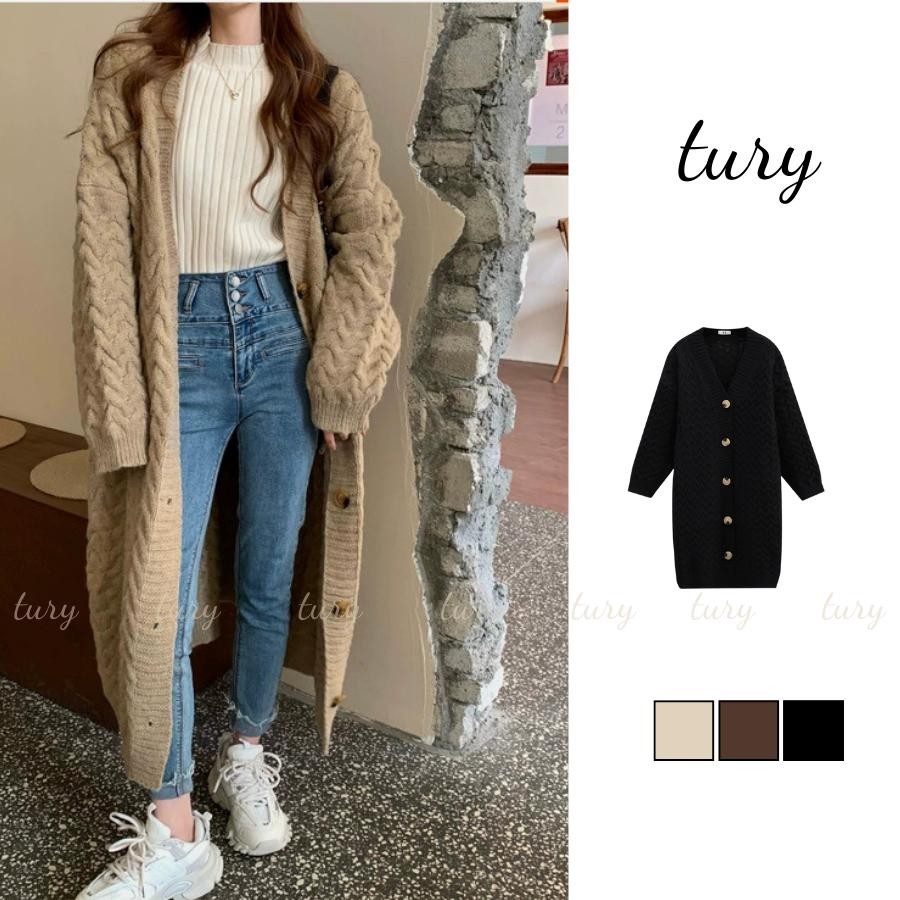 Áo Len Unisex Nam Nữ - Tury - Áo Khoác Len Cardigan Dài Trơn Thu Đông - TA012