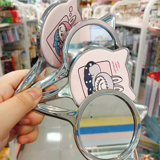 Giao Mẫu Ngẫu Nhiên Gương Cầm Tay Tai Mèo Xinh Xắn – Gương Soi Mini Tiện Lợi, Kiểu Dáng Dễ Thương, Phụ Kiện Trang Điểm
